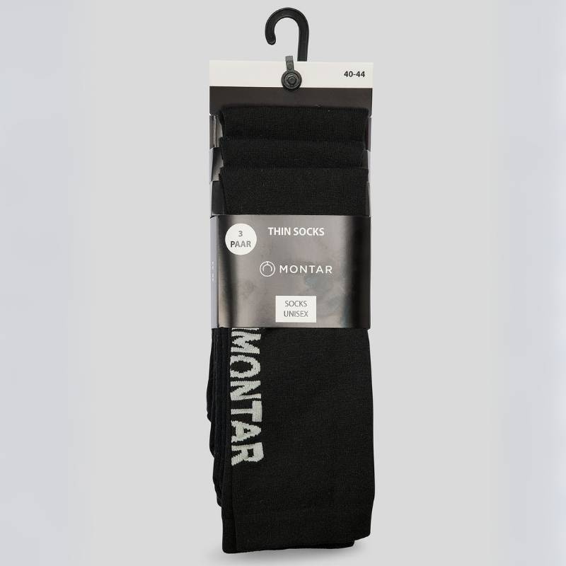 Skarpetki jeździeckie Nylon 3-pak Czarne