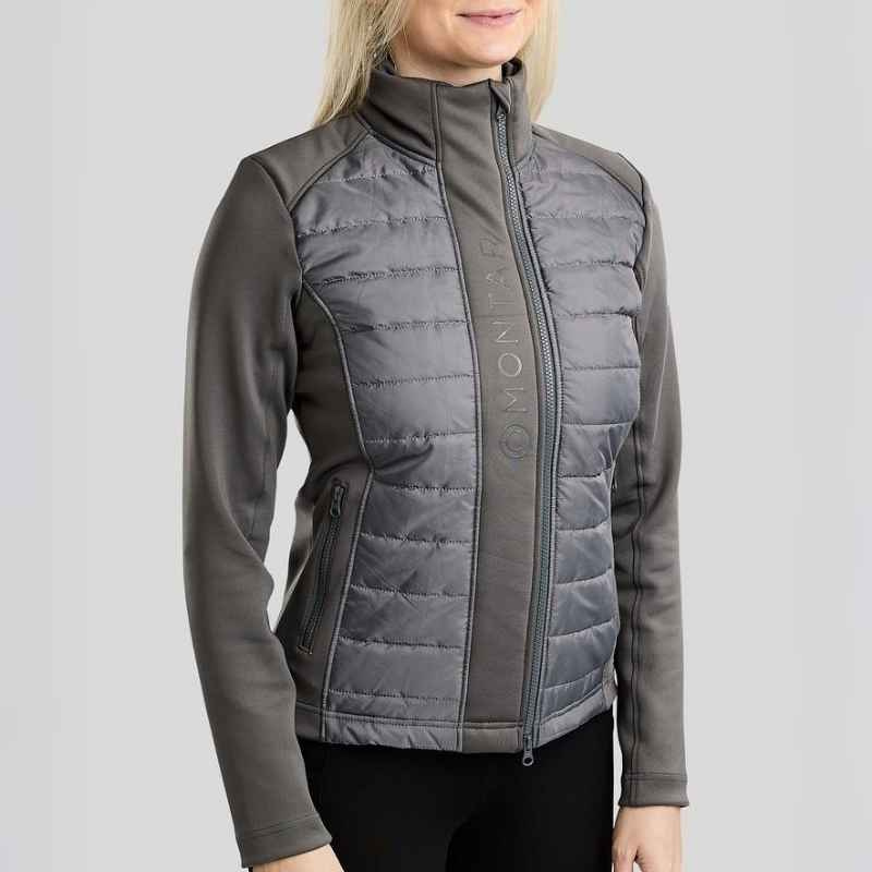 Kurtka hybrydowa Emma Softshell Szara