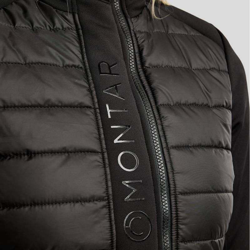Płaszcz jeździecki Emma Long Softshell Hybrid Czarny