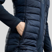 Płaszcz jeździecki Emma Long Softshell Hybrid Granatowy Płaszcz jeździecki Emma Long Softshell Hybrid Granatowy