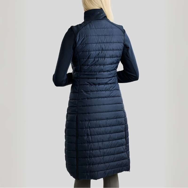 Płaszcz jeździecki Emma Long Softshell Hybrid Granatowy