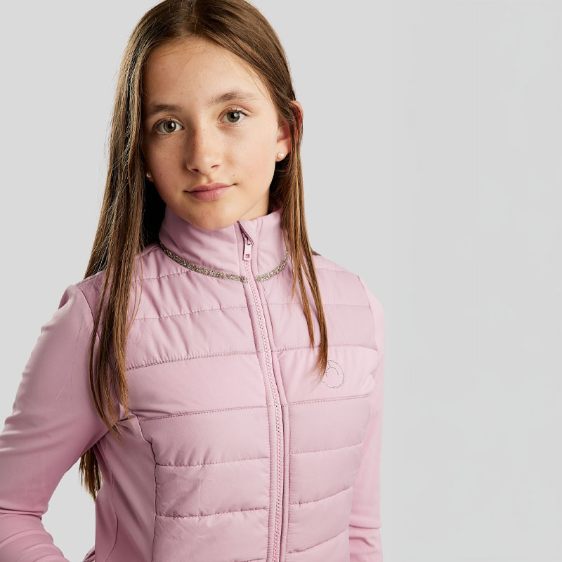 Kurtka hybrydowa Dzieci/Junior MoLila Softshell Champagne Crystal Tape Candy Pink