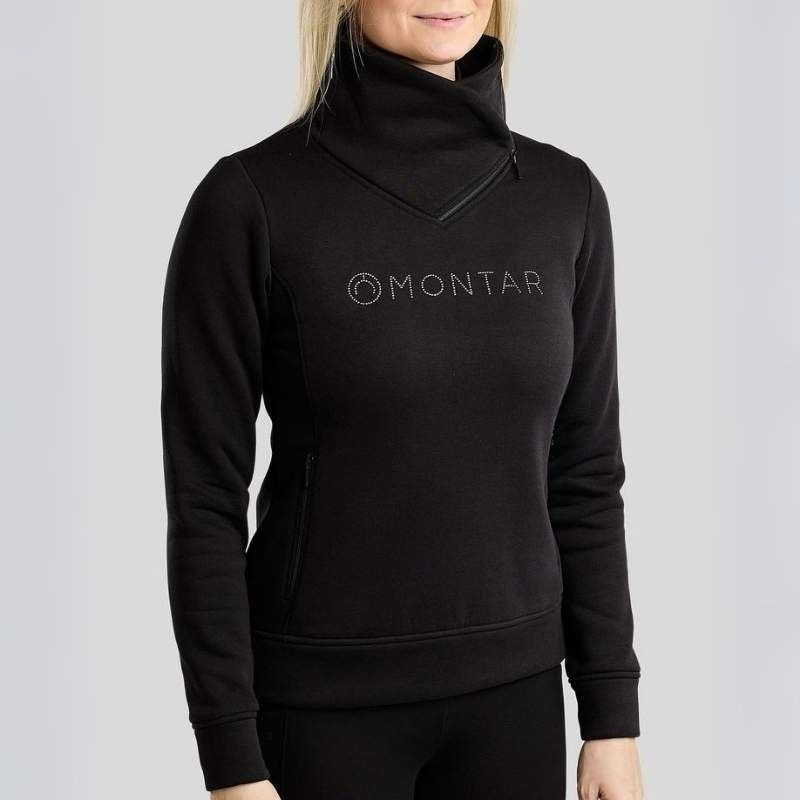 Bluza MoNaja Gun Metal Crystals Czarna