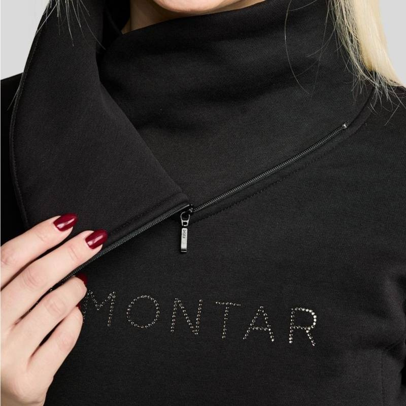 Bluza MoNaja Gun Metal Crystals Czarna