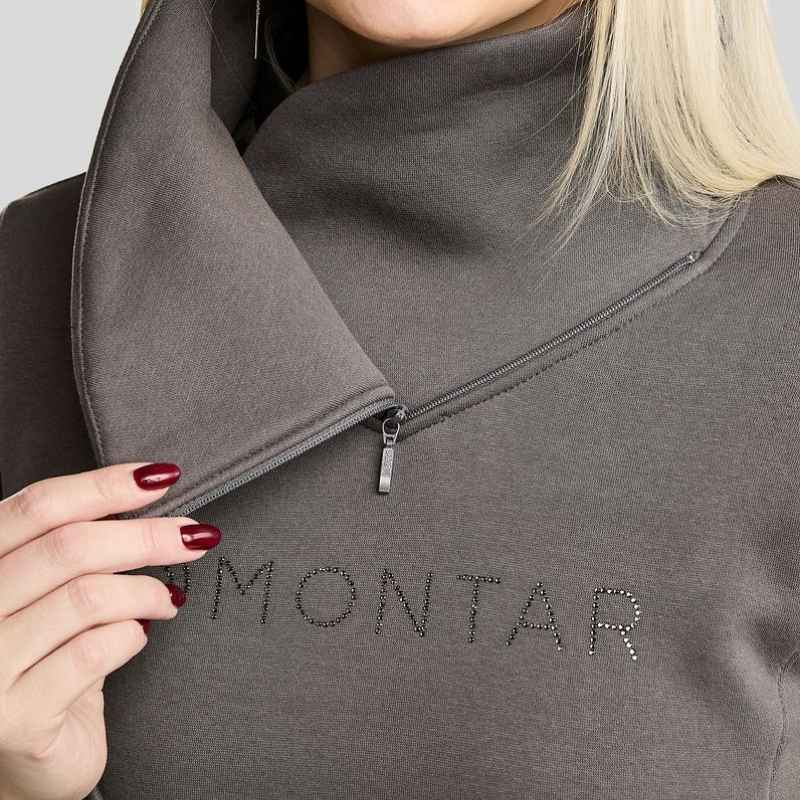 Bluza MoNaja Gun Metal Crystals Szara