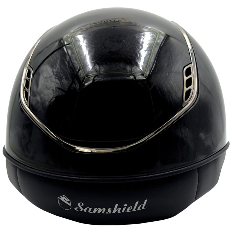 Kask Miss Shield 2.0 Glossy Black Chrome Swarovski Crystals Czarny