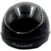 Kask Miss Shield 2.0 Glossy Black Chrome Swarovski Crystals Czarny Kask Miss Shield 2.0 Glossy Black Chrome Swarovski Crystals Czarny