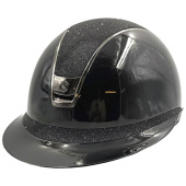 Kask Miss Shield 2.0 Glossy Crystal Fabric Czarny Kask Miss Shield 2.0 Glossy Crystal Fabric Czarny