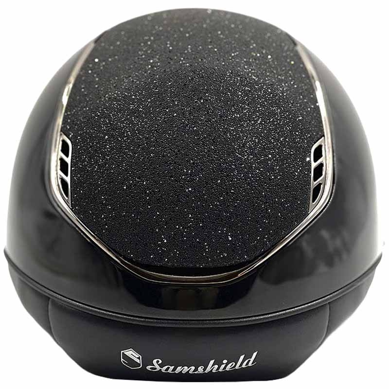 Kask Miss Shield 2.0 Glossy Crystal Fabric Czarny