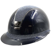Kask Miss Shield 2.0 Glossy Crystal Fabric Granatowy Kask Miss Shield 2.0 Glossy Crystal Fabric Granatowy