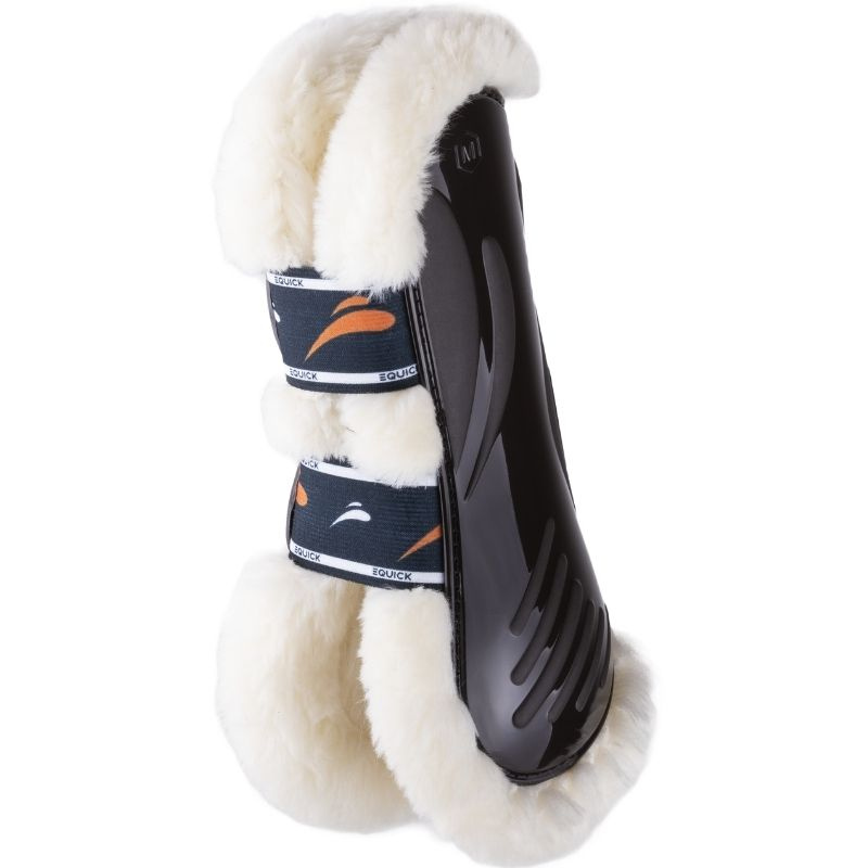 Ochraniacze skokowe przód Vibe Fluffy Brązowe