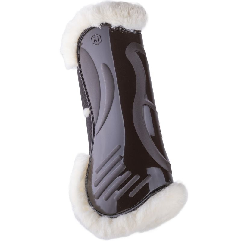 Ochraniacze skokowe przód Vibe Velcro Fluffy Brązowe