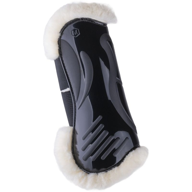 Ochraniacze skokowe przód Vibe Velcro Fluffy Czarne