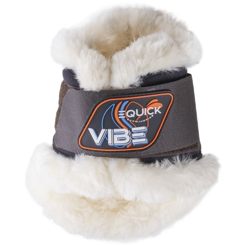 Ochraniacze skokowe tył Vibe Velcro Fluffy Brązowe