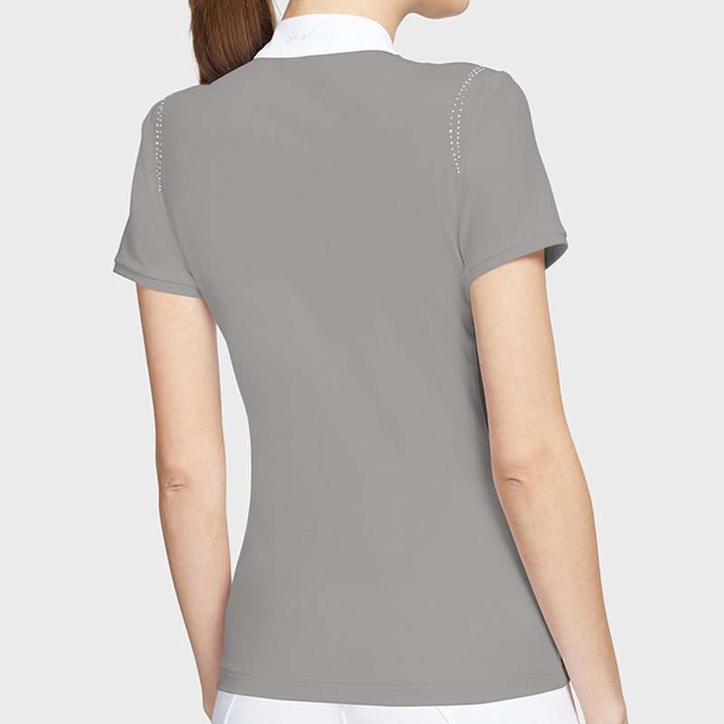 Koszulka Konkursowa Leia Crystal SS Szara