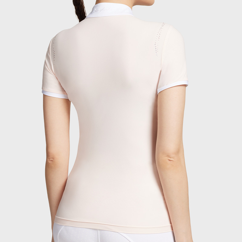 Koszulka Konkursowa Leia Crystal SS Jasny róż