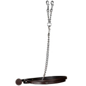 Uwiąz skórzany z łańcuszkiem WC Brązowy Uwiąz skórzany z łańcuszkiem WC Brązowy